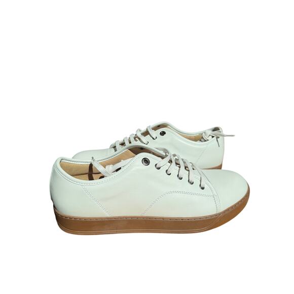 Lanvin NWOB DBB1 Low Top White Sneakers